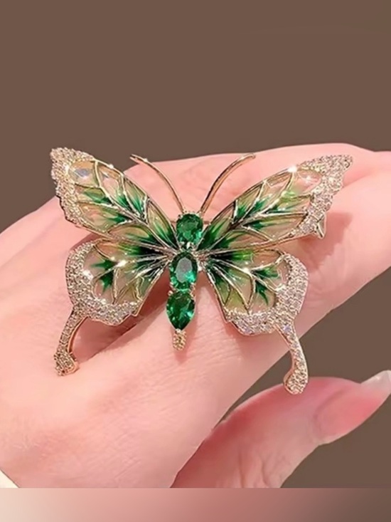Anthropologie Jewelry - Brooch Green Crystal Butterfly
Brooch | Elegant Lapel Pin Jewelry